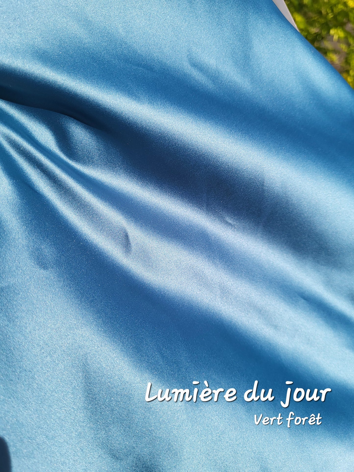 Bonnet en satin bandeau L - VERT FORET
