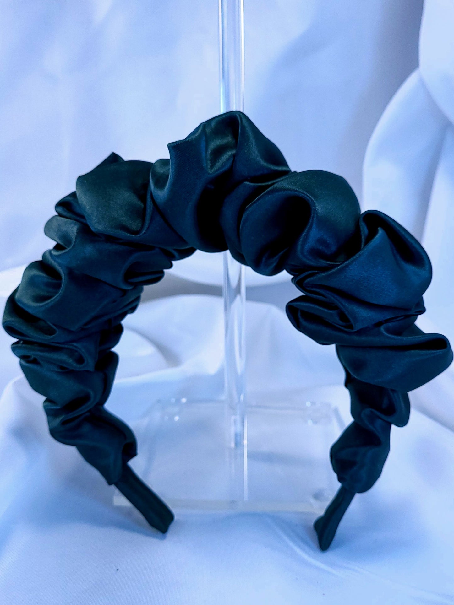 Serre-tête scrunchie - Satin vert