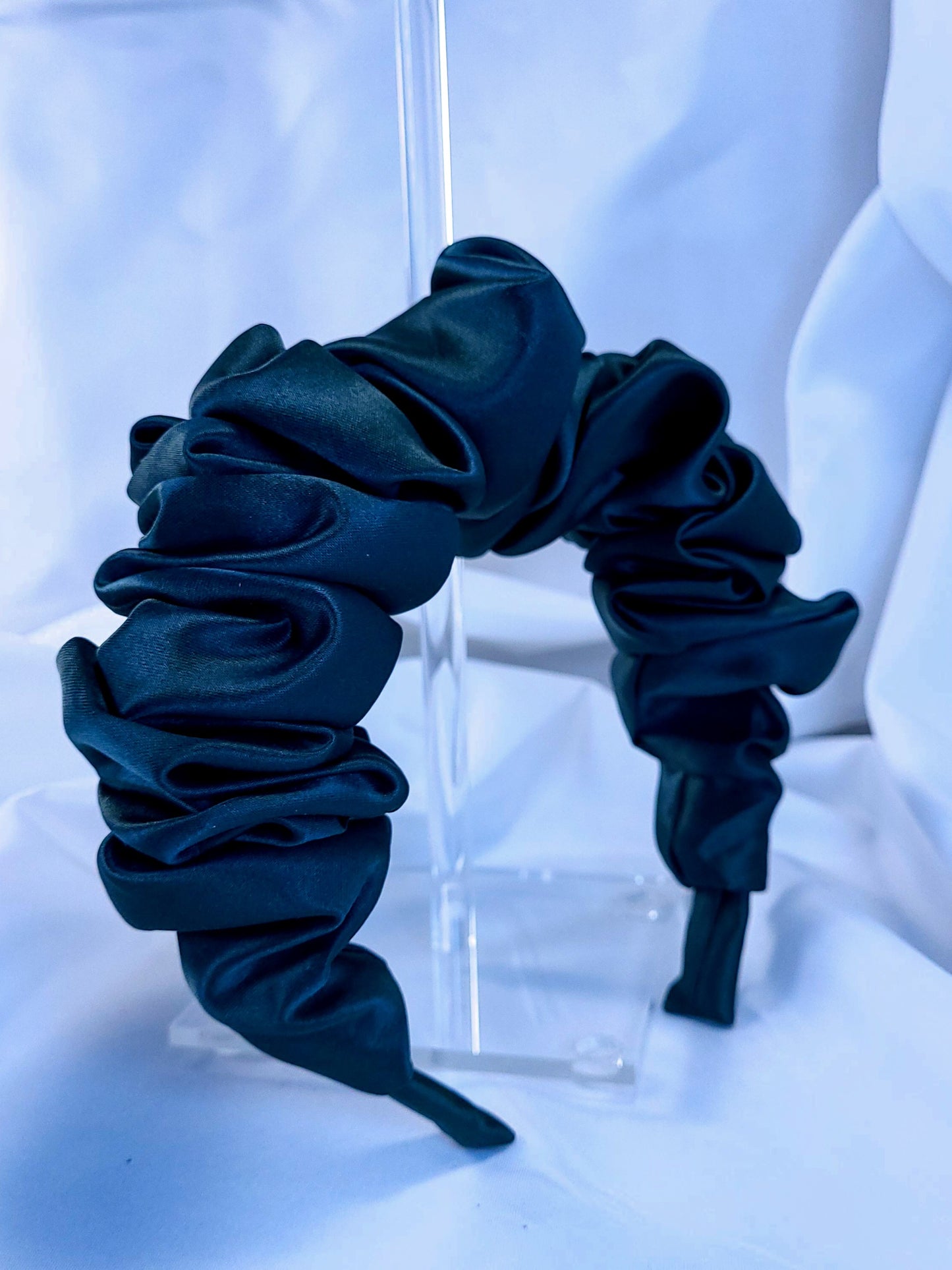 Serre-tête scrunchie - Satin vert