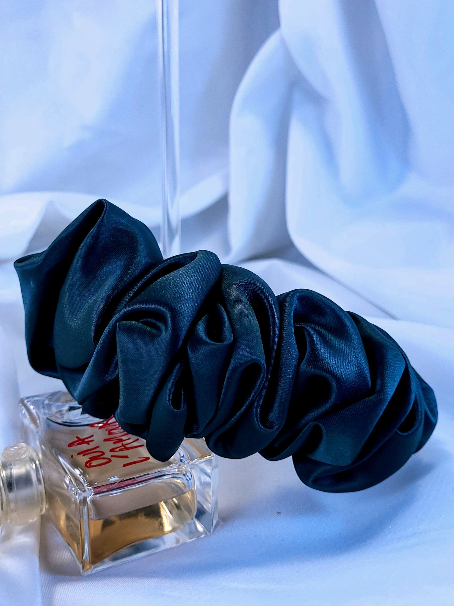 Serre-tête scrunchie - Satin vert