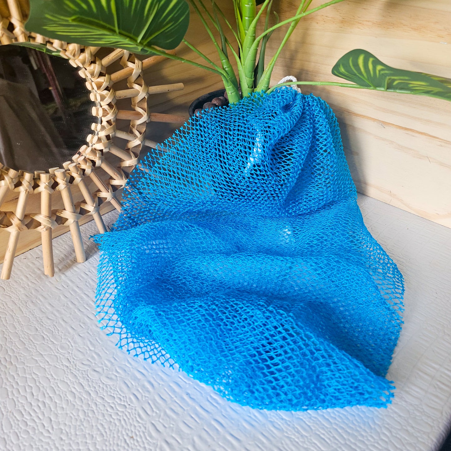 Éponge africaine bleu turquoise (souple)
