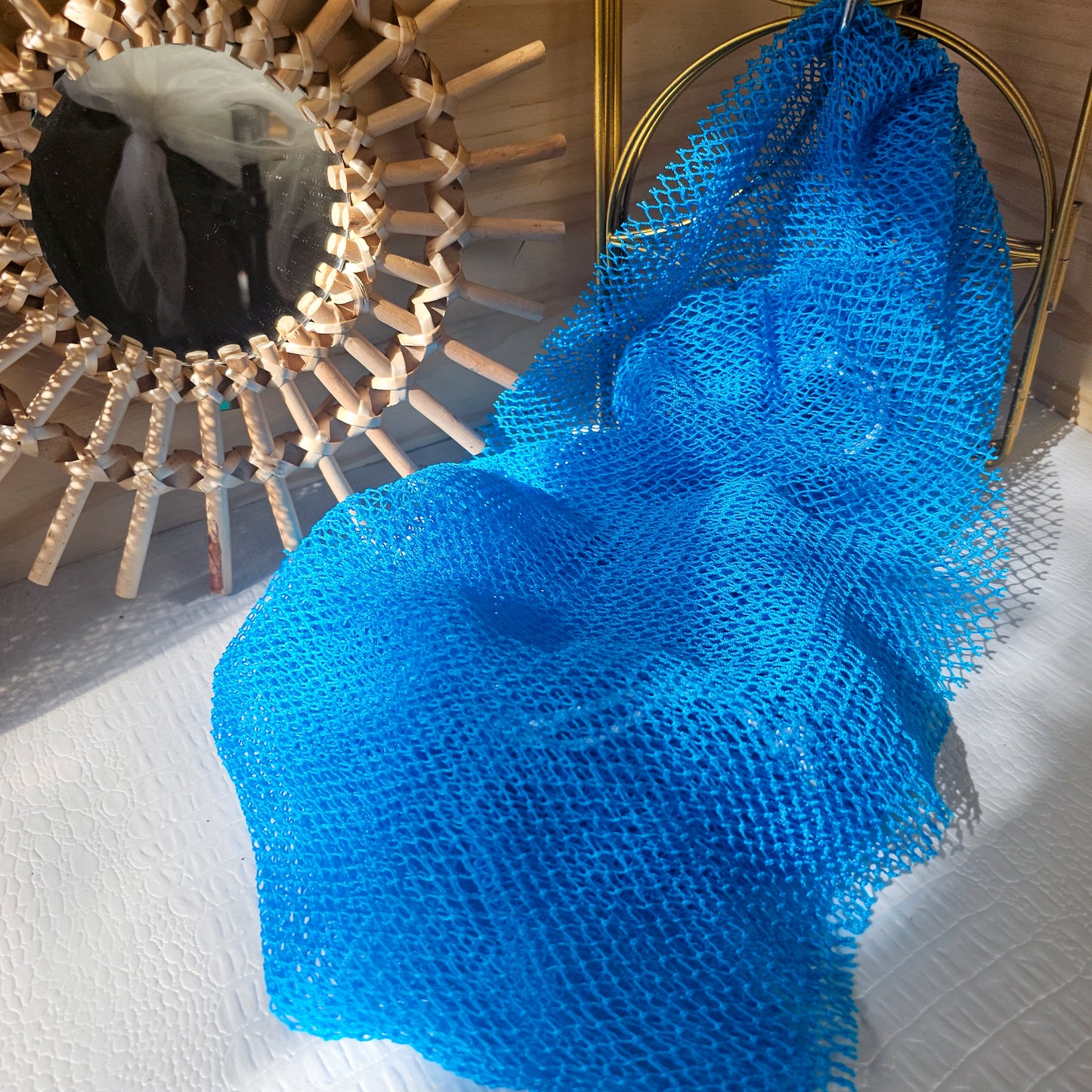 Éponge africaine bleu turquoise (souple)