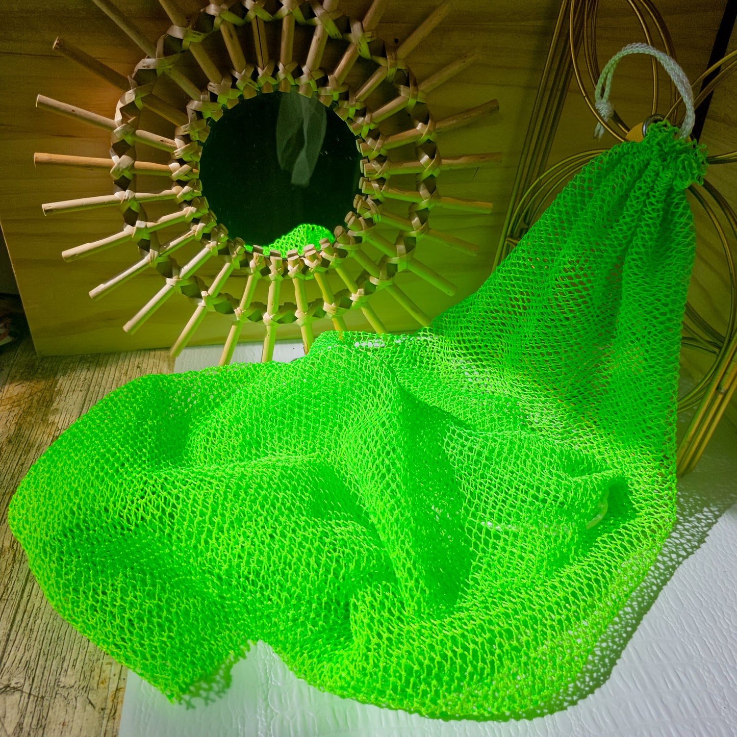 Éponge africaine vert fluo (souple)