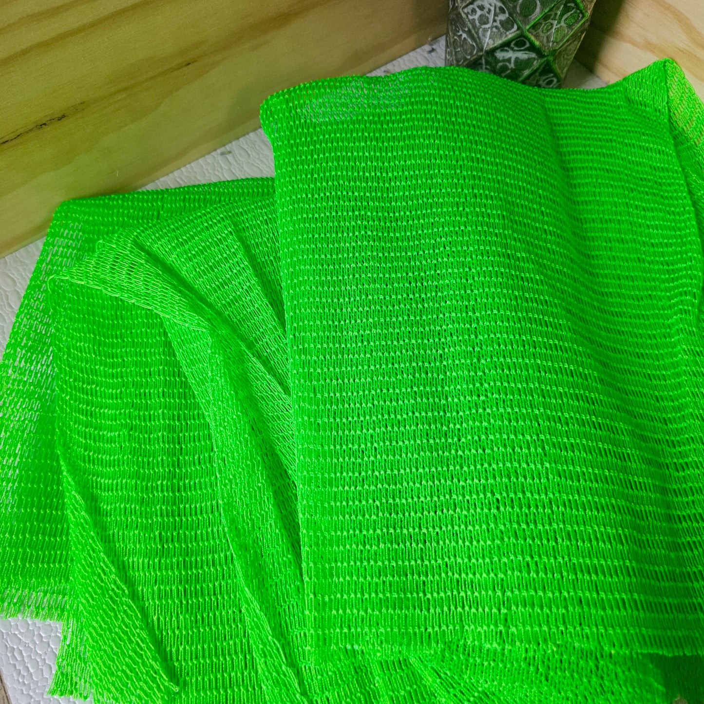 Eponge africaine vert fluo (rigide)