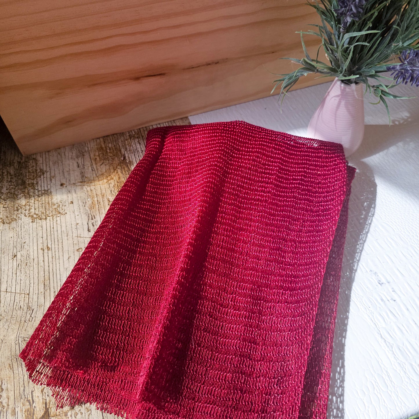 Eponge africaine bordeaux (rigide)