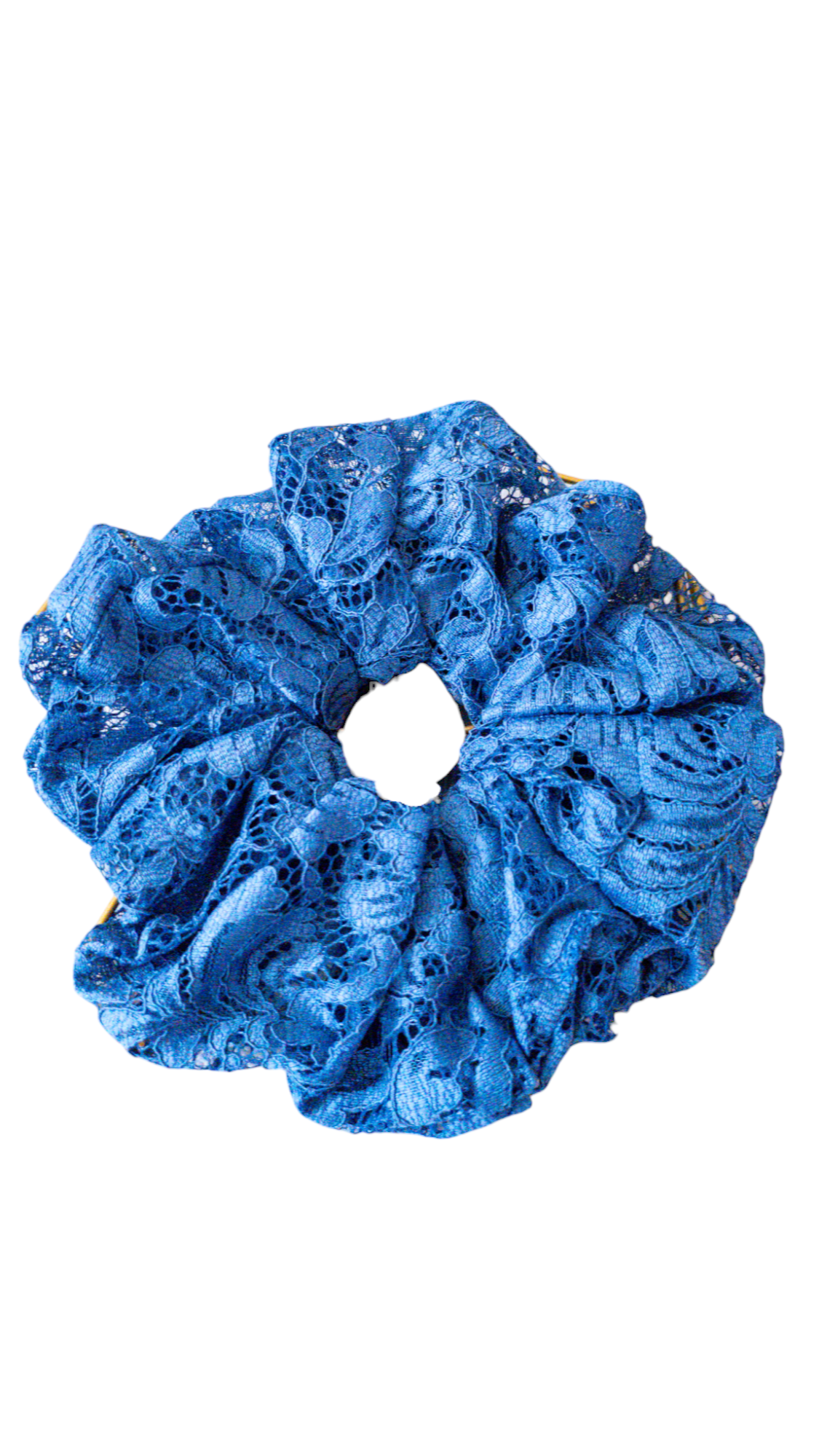 XXL chouchou dentelle marine