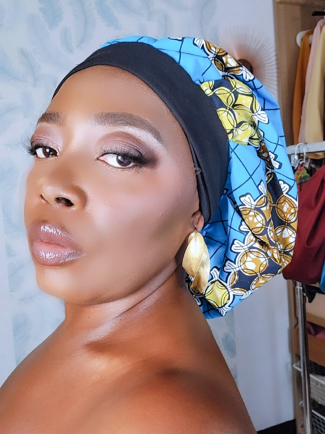 Bonnet en satin bandeau M -METRIE