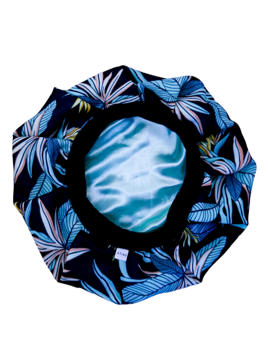 Bonnet en satin bandeau M -FLOWER