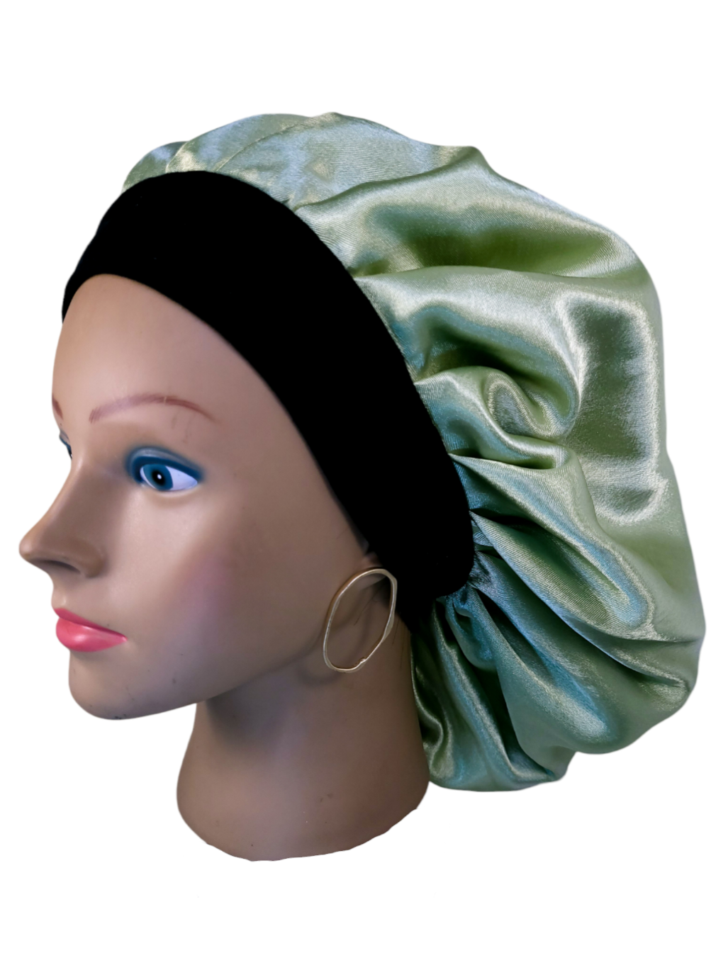 Bonnet en satin bandeau L -AZUR