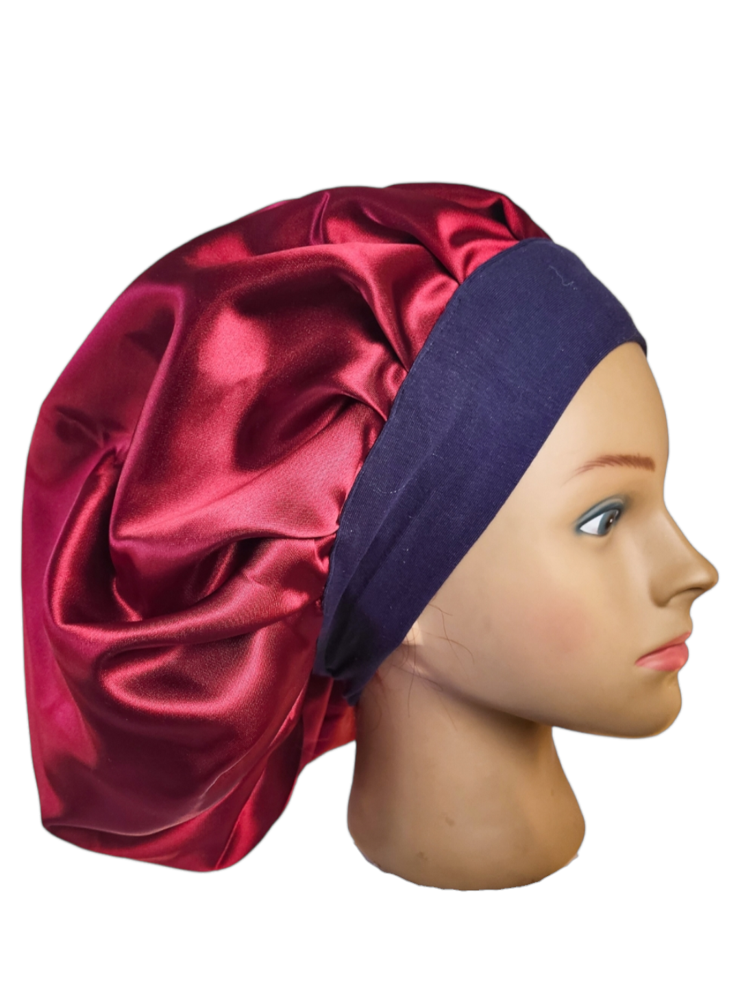 Bonnet en satin bandeau L -BORDEAU