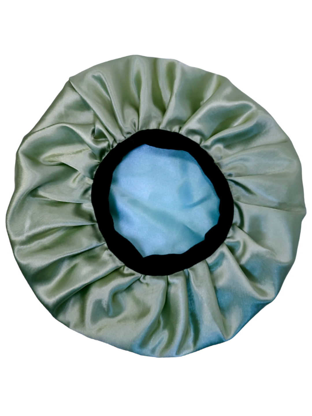 Bonnet en satin bandeau L -TURQUOISE