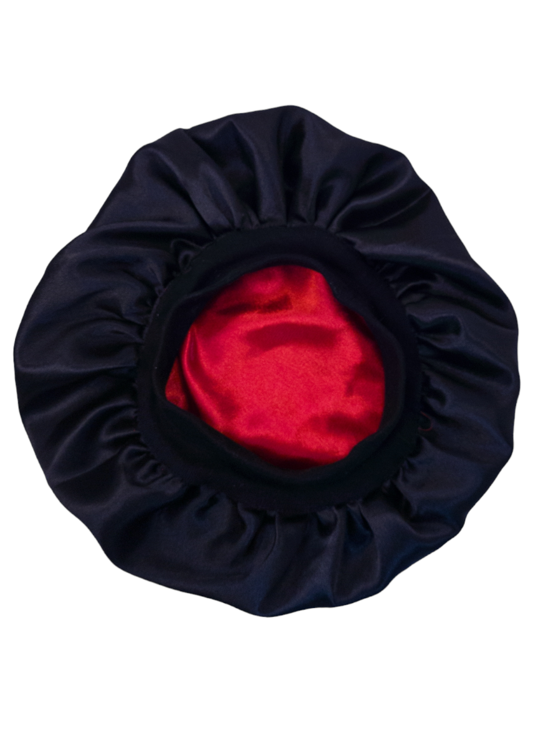 Bonnet en satin bandeau L - ROUGE