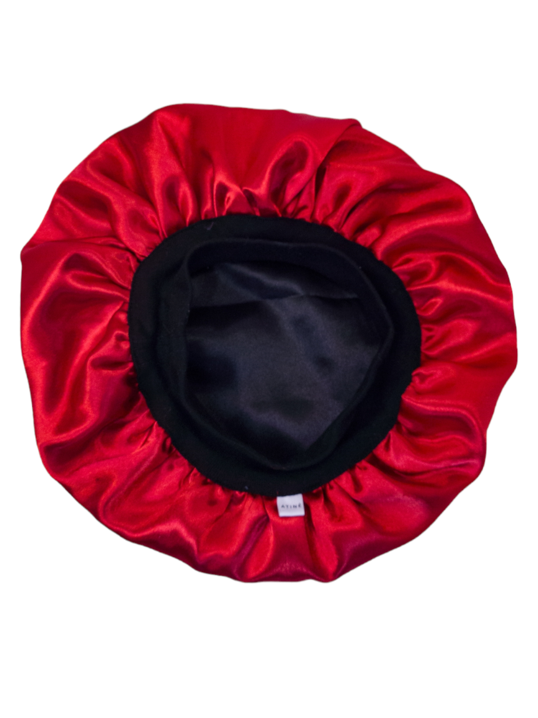 Bonnet en satin bandeau L - ROUGE