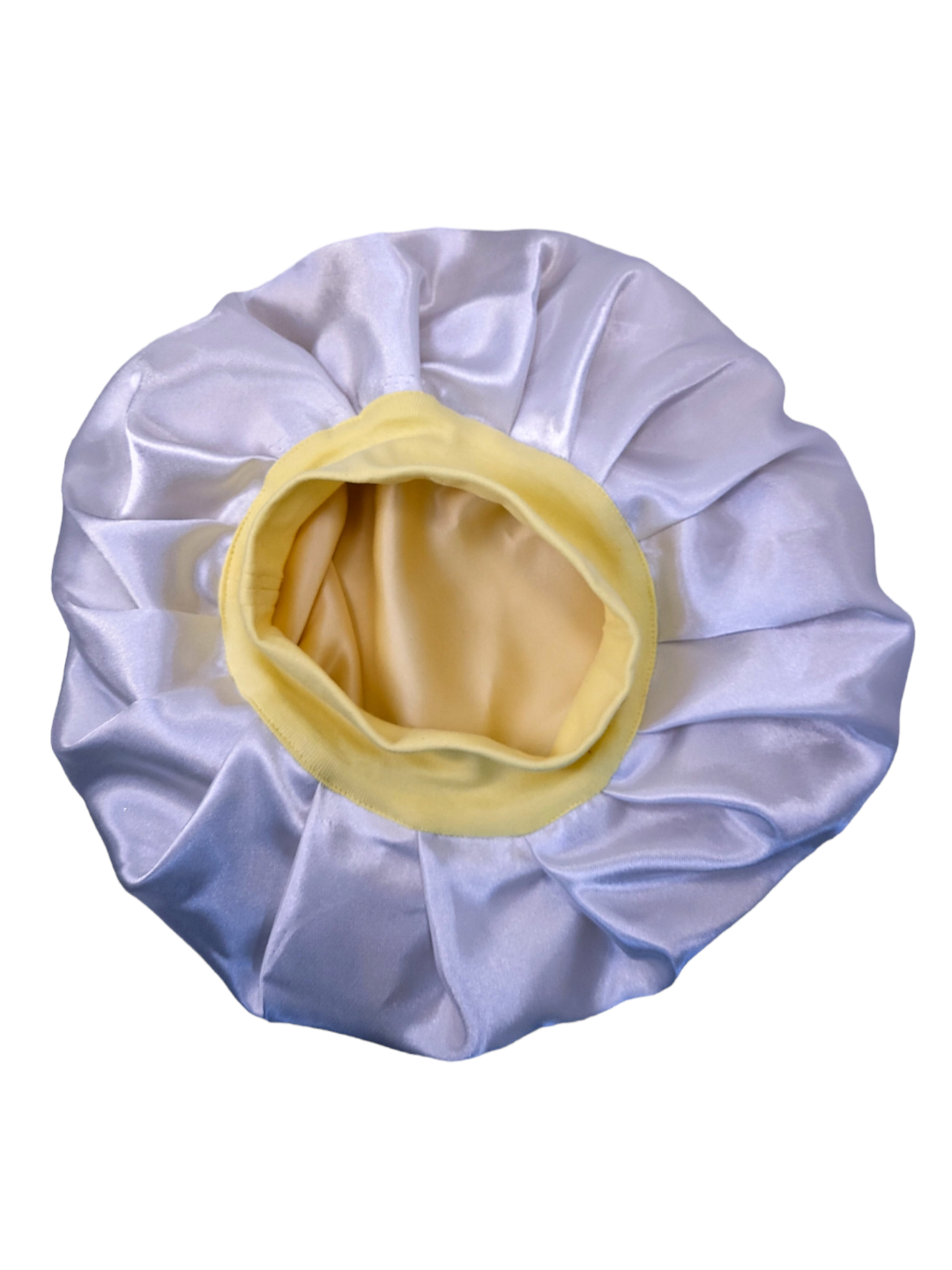 Bonnet en satin bandeau L - JAUNE