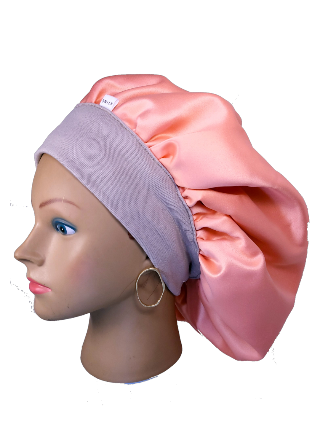 Bonnet en satin bandeau L -PECHE