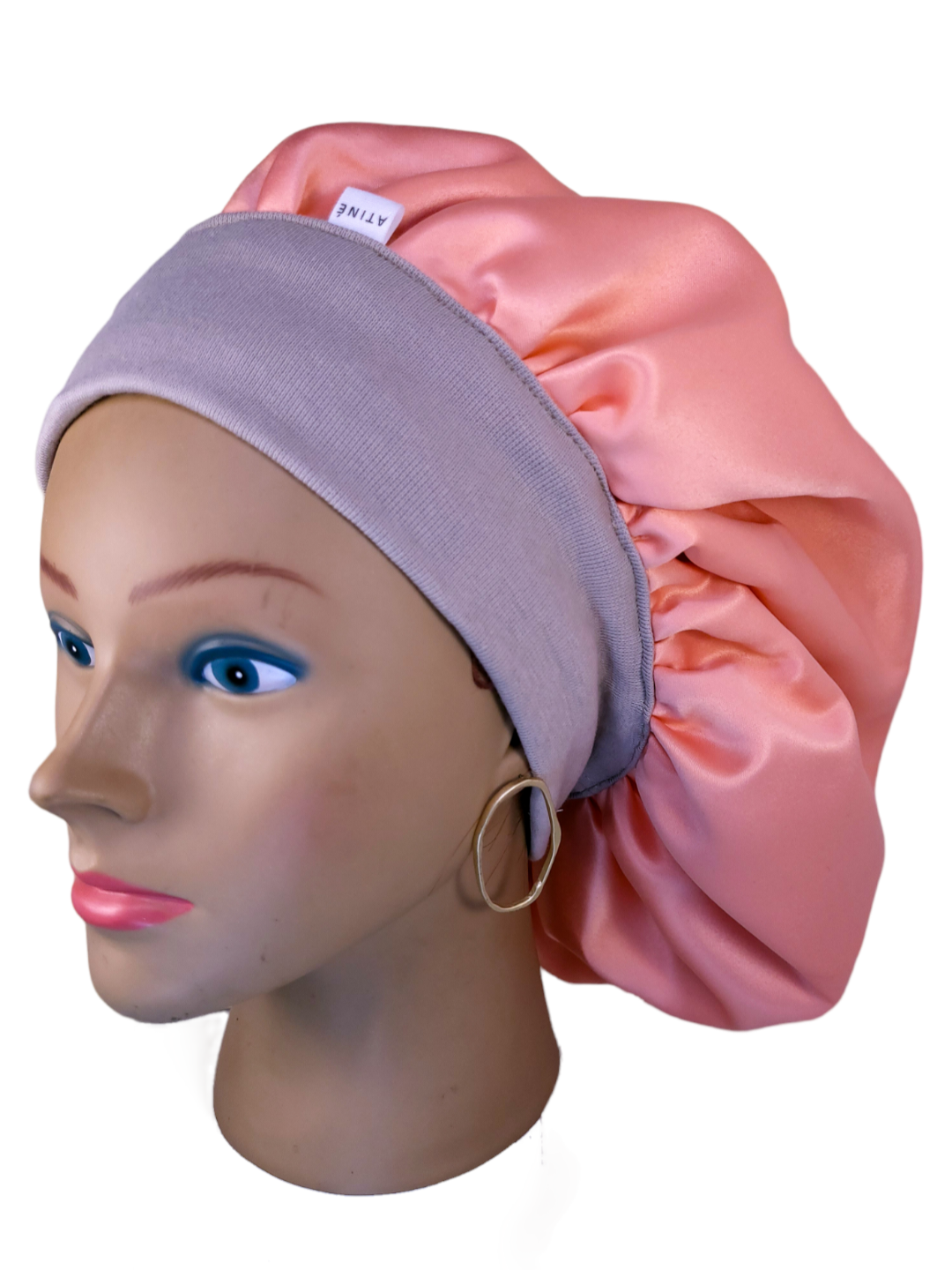Bonnet en satin bandeau L -PECHE