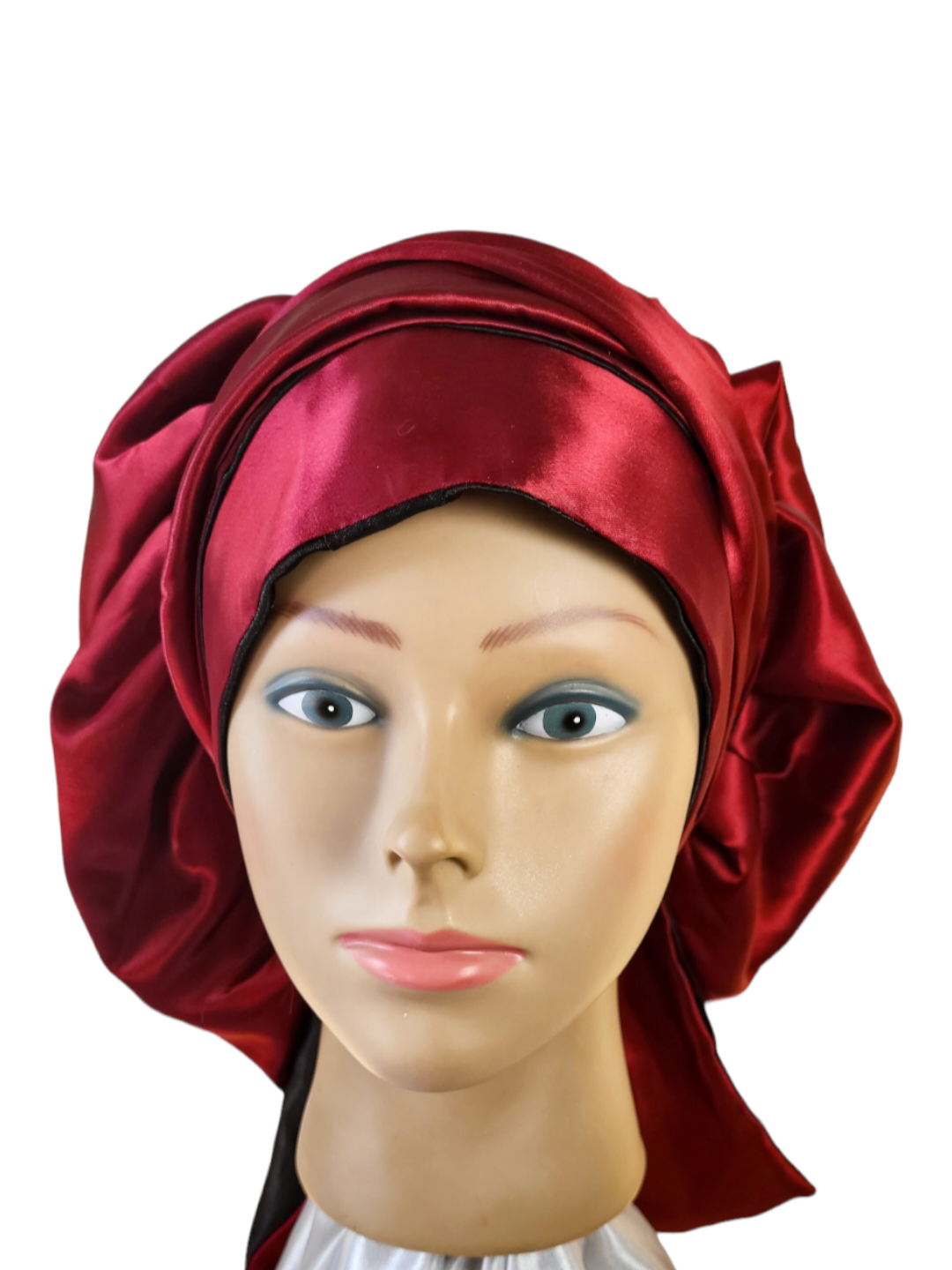 Bonnet en satin FICELLE - BORDEAU