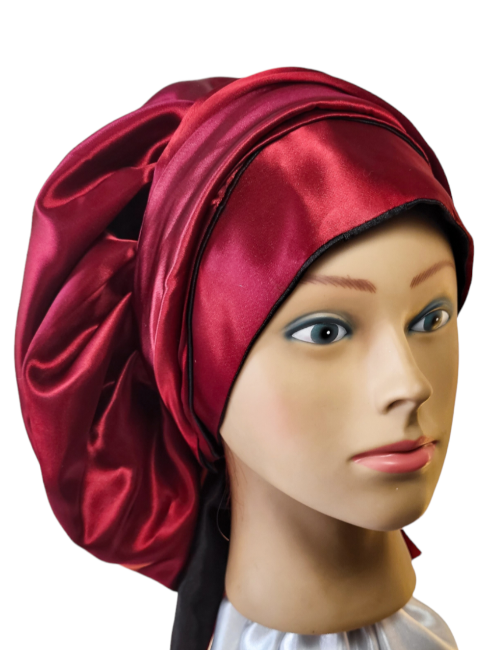 Bonnet en satin FICELLE - BORDEAU