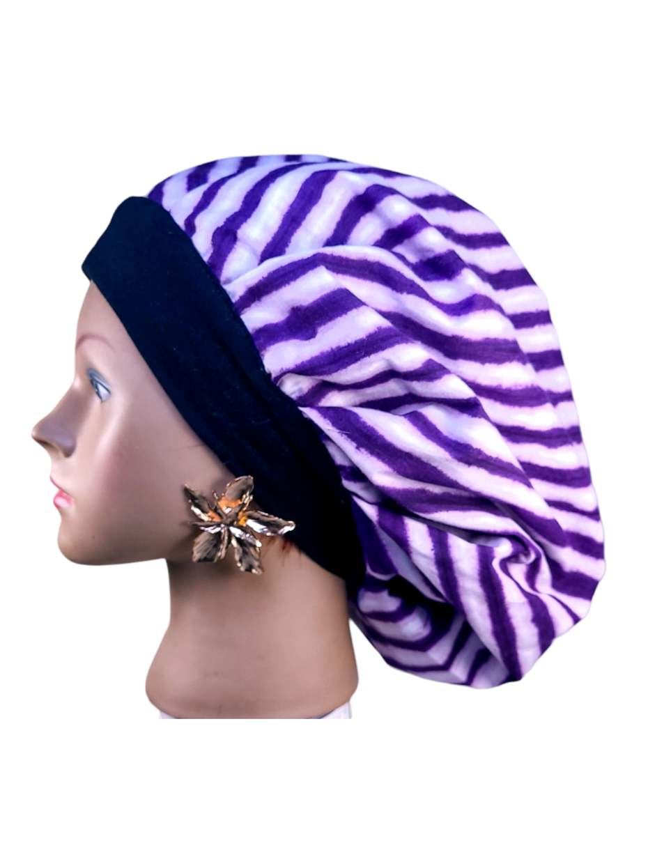 Bonnet en satin bandeau M -INDIGO