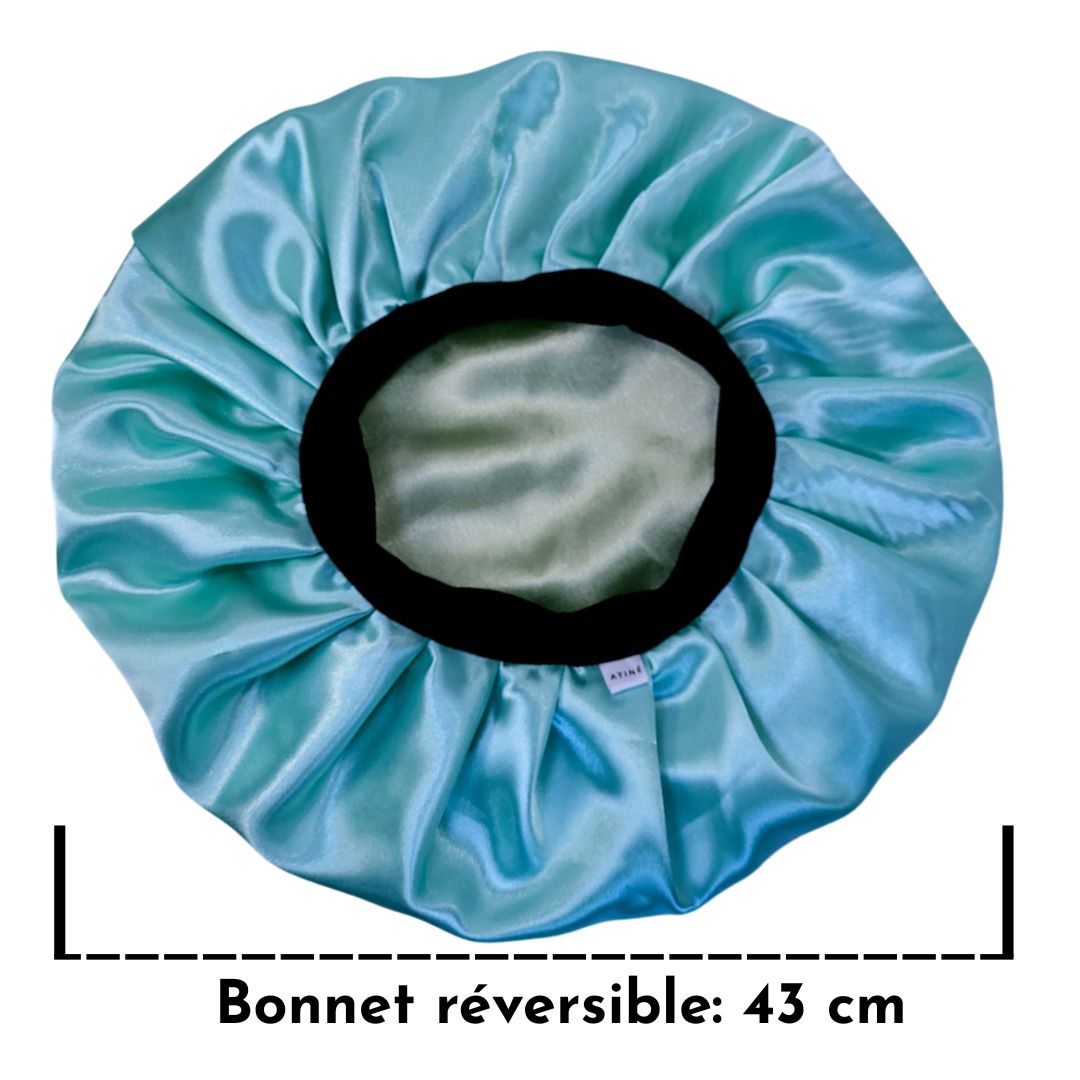 Bonnet en satin FICELLE. L - ROUGE