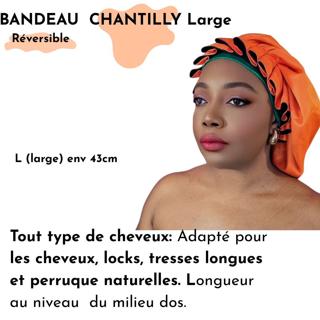 Bonnet en satin chantilly -Vert fluo (no14)
