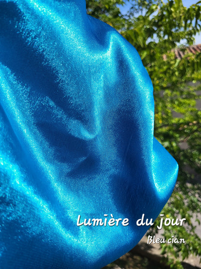 Bonnet en satin bandeau L - BLEU CIAN