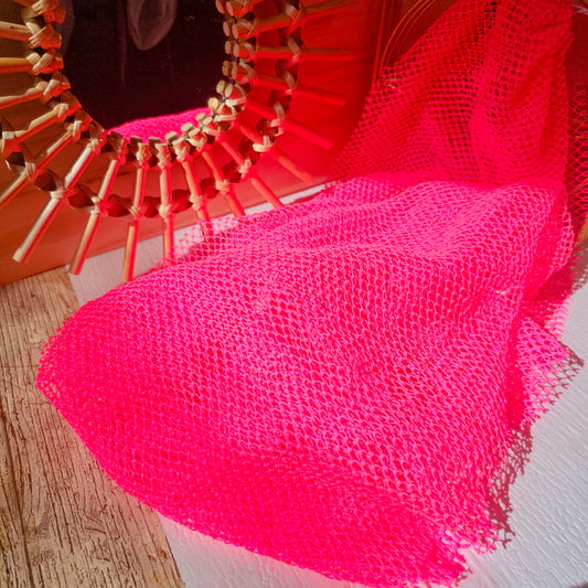 Éponge africaine rose fluo (souple)