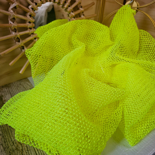 Éponge africaine jaune fluo (souple)