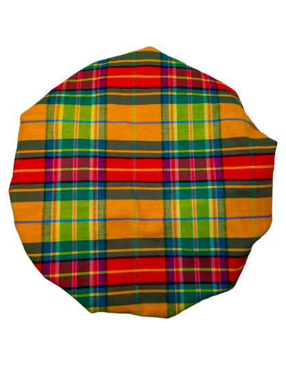 Bonnet en satin bandeau M -MADRAS